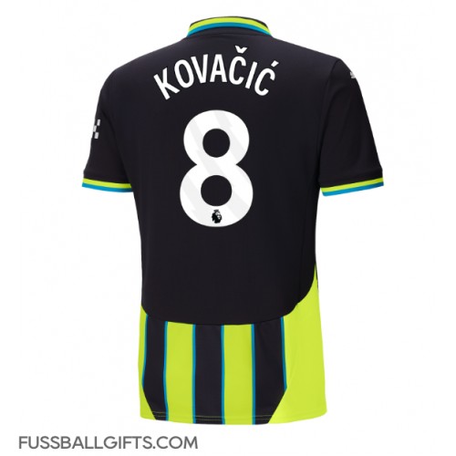 Manchester City Mateo Kovacic #8 Fußballbekleidung Auswärtstrikot 2024-25 Kurzarm